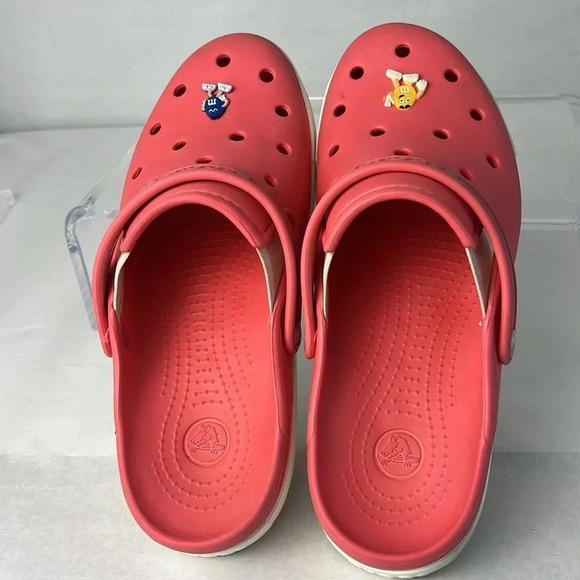 Crocs Unisex Citilane Slip-On Clogs Coral/White Size M9 W11 - Picture 5 of 15